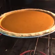 A pumpkin pie